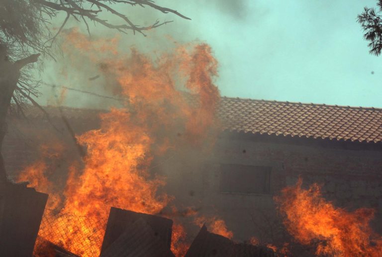 Μεσολόγγι: Φωτιά στην περιοχή Οινιαδών